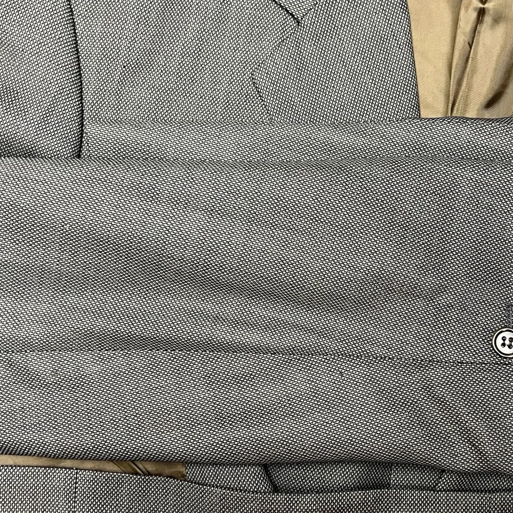 Galliani Blazer Ermenegildo Zegna Super 120s Wool Made In Italy Gray Mens 34L‎
